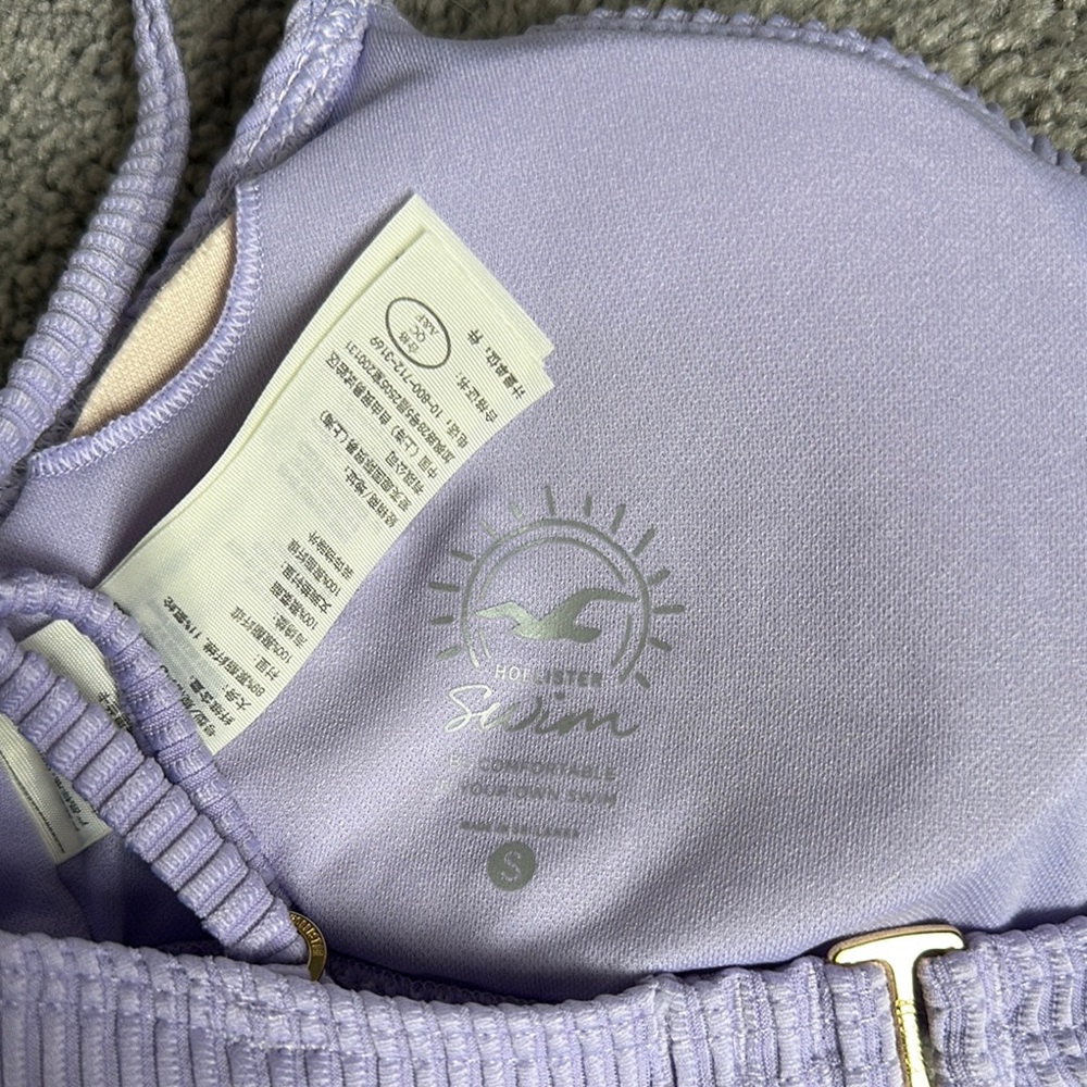 Hollister Lavender Ribbed Bikini Top - Picture 3 of 3